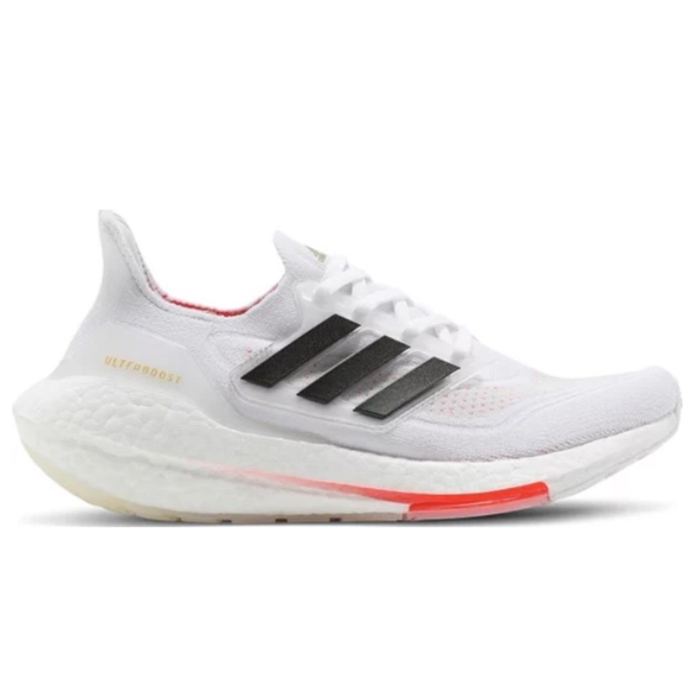 Adidas Ultraboost 21 Tokyo Women's 6/ youth 4.5. White Red Running Sneakers. New